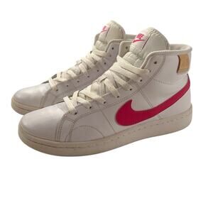 Nike Court Royale 2 Mid Sneakers CT1725-104 White/Rush Pink Size 7.5